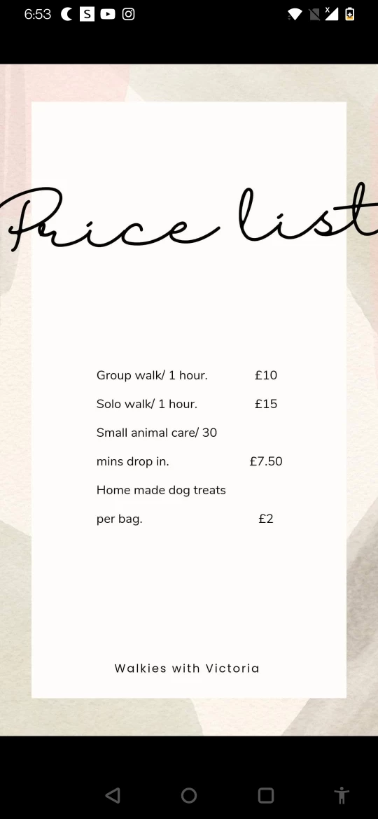 Image of Walkies with Victoria service in Leadgate, England, United Kingdom