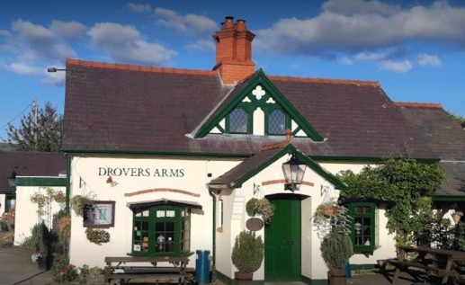 Image of The Drovers Rhewl service in Rhewl, Wales, United Kingdom Image of The Drovers Rhewl service in Rhewl, Wales, United Kingdom