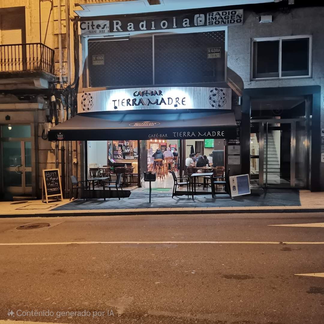 Image of Café Bar Tierra Madre service in Ourense, Galicia, Spain Image of Café Bar Tierra Madre service in Ourense, Galicia, Spain