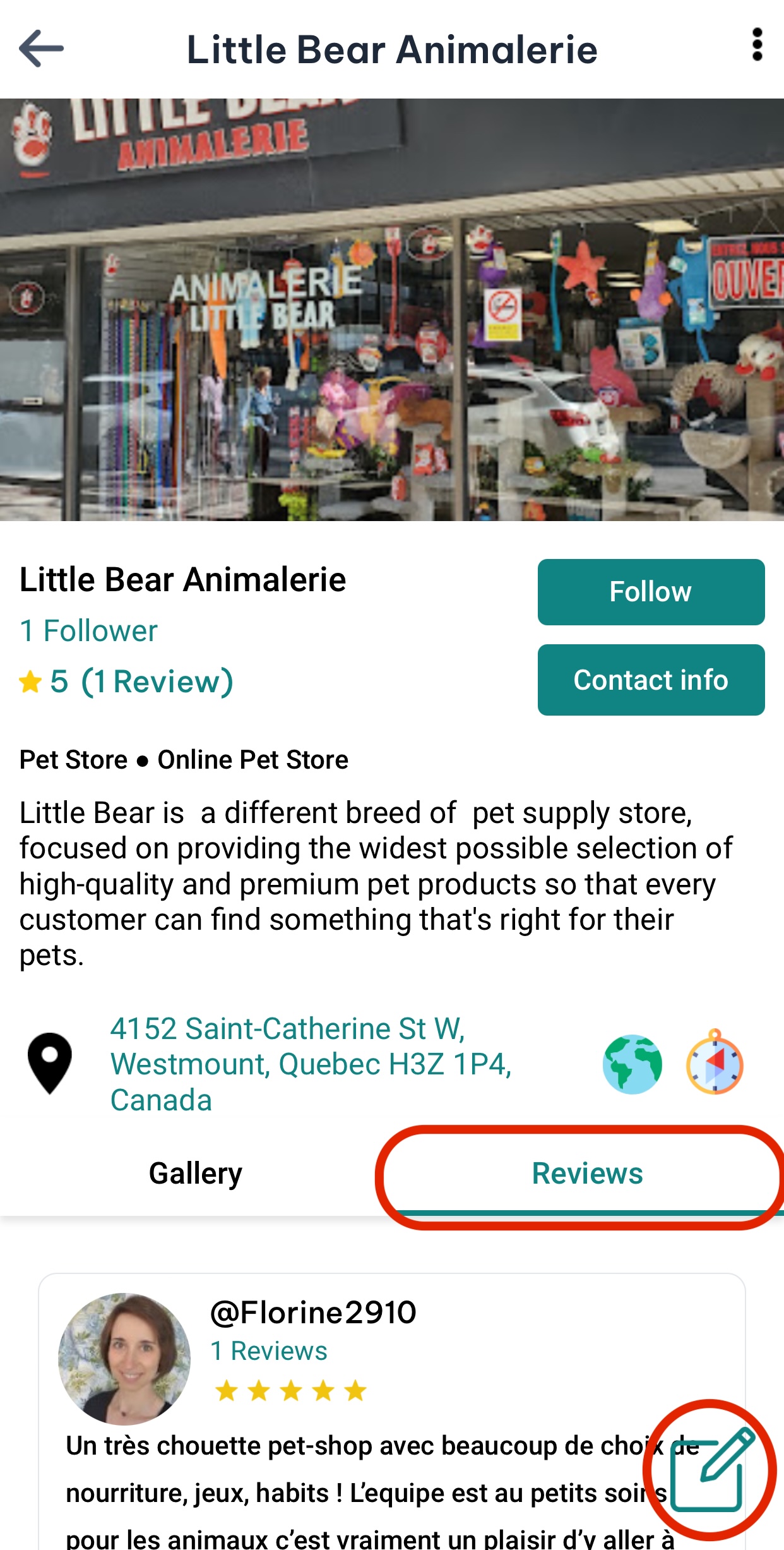 Leave review business