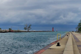 Image of Promenade/Art Walk park in Kenosha, Wisconsin, United States Image of Promenade/Art Walk park in kenosha, wisconsin, united-states