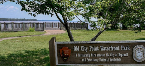 Image of Old City Point Waterfront Park park in Hopewell, Virginia, United States Image of Old City Point Waterfront Park park in hopewell, virginia, united-states