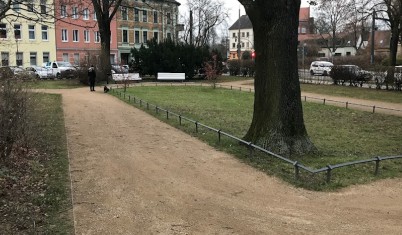 Image of Gertrud-Piter-Platz park in Brandenburg, Brandenburg, Germany Image of Gertrud-Piter-Platz park in brandenburg, brandenburg, germany