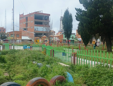 Image of Plaza del tinku park in El Alto, La Paz, Bolivia Image of Plaza del tinku park in el-alto, la-paz, bolivia