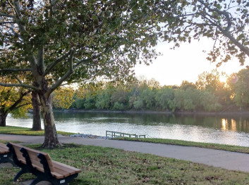 Image of Paul Dresser Wabash River Heritage Trail park in Terre Haute, Indiana, United States Image of Paul Dresser Wabash River Heritage Trail park in terre-haute, indiana, united-states