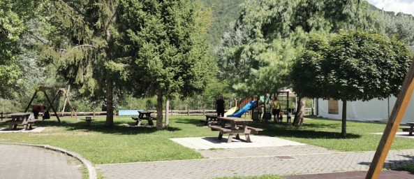 Image of Parco giochi park in Monno, Lombardy, Italy Image of Parco giochi park in monno, lombardy, italy