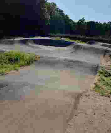 Image of Pumptrack Büdelsdorf park in Budelsdorf, Schleswig-Holstein, Germany Image of Pumptrack Büdelsdorf park in budelsdorf, schleswig-holstein, germany