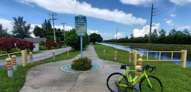 Image of Hiatus Greenway park in Plantation, Florida, United States Image of Hiatus Greenway park in Plantation, Florida, United States