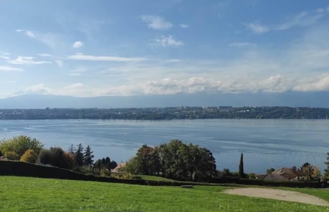 Image of Pré Byron park in Cologny, Geneve, Switzerland Image of Pré Byron park in cologny, geneve, switzerland
