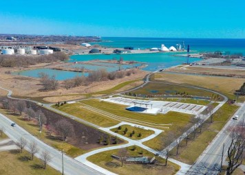 Image of Ed Broadbent Waterfront Park park in Oshawa, Ontario, Canada Image of Ed Broadbent Waterfront Park park in oshawa, ontario, canada