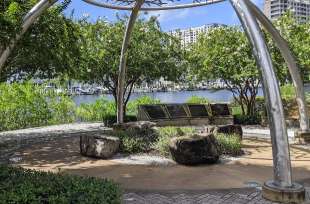 Image of Tampa Riverwalk East End park in Tampa, Florida, United States Image of Tampa Riverwalk East End park in tampa, florida, united-states