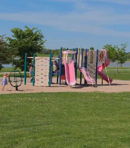 Image of Whitehawk Lake park in Omaha, Nebraska, United States Image of Whitehawk Lake park in omaha, nebraska, united-states
