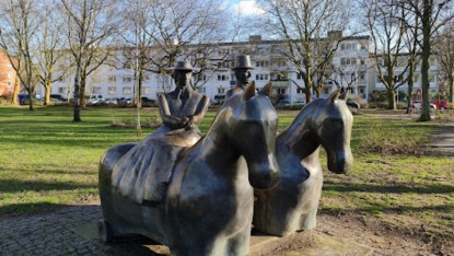 Image of Gräfin Emma Platz park in Bremen, Bremen, Germany Image of Gräfin Emma Platz park in bremen, bremen, germany