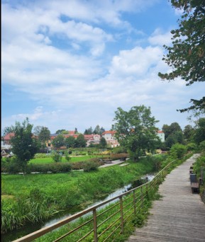 Image of Bulwary nad Łyną park in Dobre Miasto, Warminsko-Mazurskie, Poland Image of Bulwary nad Łyną park in dobre-miasto, warminsko-mazurskie, poland
