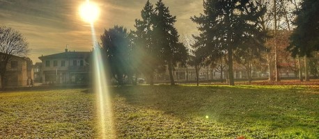 Image of Villa Crescente park in Ponte San Nicolo, Veneto, Italy Image of Villa Crescente park in ponte-san-nicolo, veneto, italy