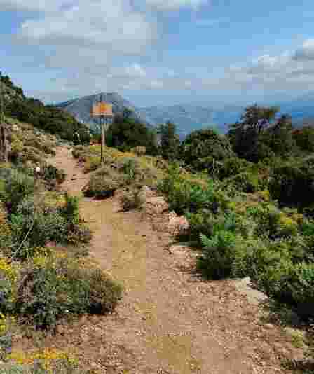 Image of Gorropu Hiking Trail park in Dorgali, Sardegna, Italy Image of Gorropu Hiking Trail park in dorgali, sardegna, italy