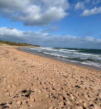 Image of Embleton Bay park in Northumberland, Northumberland, United Kingdom Image of Embleton Bay park in northumberland, northumberland, united-kingdom
