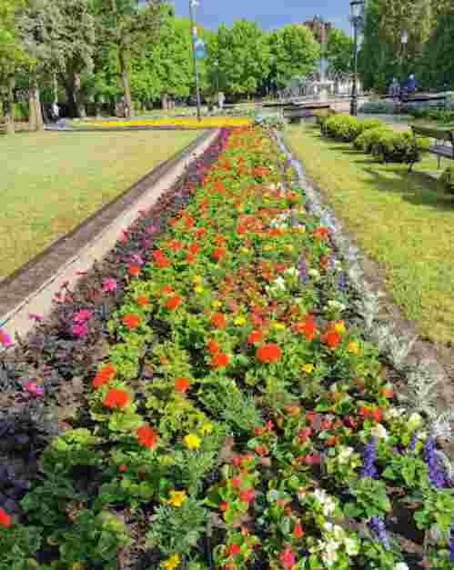 Image of Ciechociński Deptak Sław park in Ciechocinek, Kujawsko-Pomorskie, Poland Image of Ciechociński Deptak Sław park in ciechocinek, kujawsko-pomorskie, poland