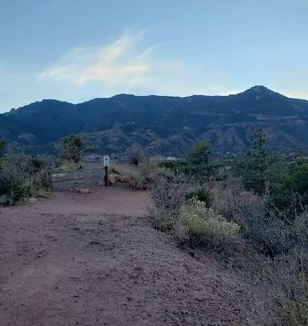 Image of Trail Head Siamese Twins park in Colorado Springs, Colorado, United States Image of Trail Head Siamese Twins park in colorado-springs, colorado, united-states