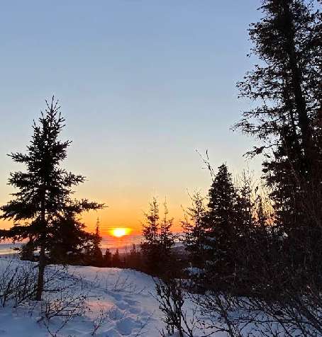 Image of Upper Huffman Trailhead park in Anchorage, Alaska, United States Image of Upper Huffman Trailhead park in anchorage, alaska, united-states