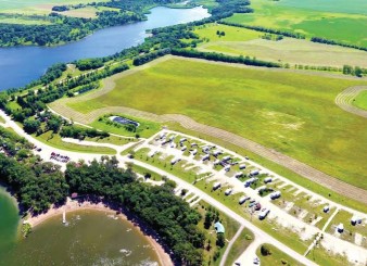 Image of Lake Minnewasta park in Morden, Manitoba, Canada Image of Lake Minnewasta park in morden, manitoba, canada