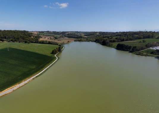 Image of Lac de serre castet park in Serres-Castet, New Aquitaine, France Image of Lac de serre castet park in serres-castet, new-aquitaine, france