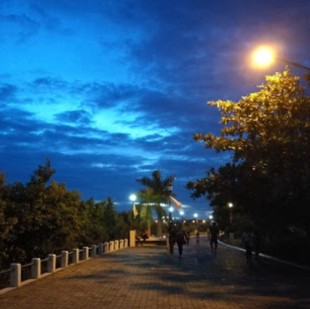 Image of Riverside Boardwalk park in Iloilo City, Western Visayas, Philippines Image of Riverside Boardwalk park in iloilo-city, western-visayas, philippines