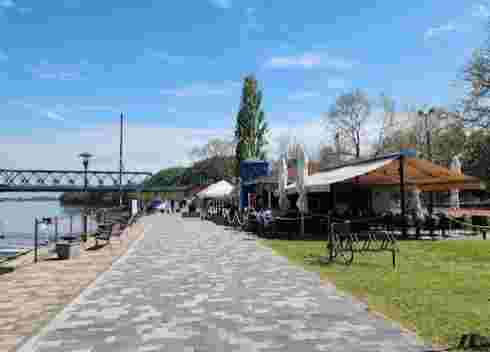 Image of Kék Duna Kemping park in Dunafoldvar, Tolna, Hungary Image of Kék Duna Kemping park in dunafoldvar, tolna, hungary