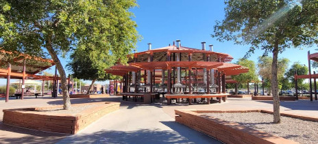 Image of Rio Vista Park Ramada park in Peoria, Arizona, United States Image of Rio Vista Park Ramada park in peoria, arizona, united-states