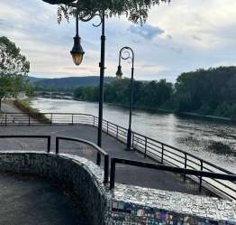 Image of The Binghamton River Walk Trails - Chenango "River Walk" Promenade park in Binghamton, New York, United States Image of The Binghamton River Walk Trails - Chenango "River Walk" Promenade park in binghamton, new-york, united-states