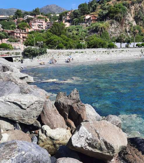 Image of Spiaggia per cani park in Vesima, Liguria, Italy Image of Spiaggia per cani park in vesima, liguria, italy