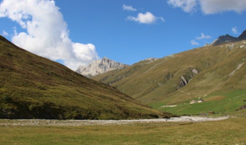 Image of Murmeltier Lehrpfad park in Avers, Grisons, Switzerland Image of Murmeltier Lehrpfad park in avers, grisons, switzerland