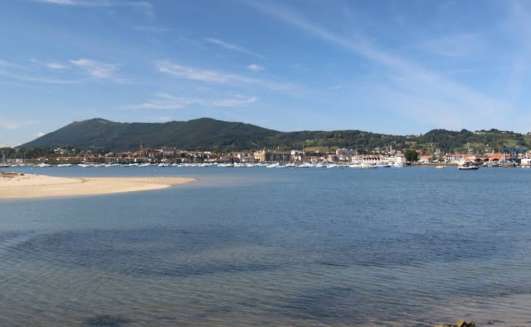 Image of Plage de Txingudi park in Hendaye, Pyrenees-Atlantiques, France Image of Plage de Txingudi park in hendaye, pyrenees-atlantiques, france