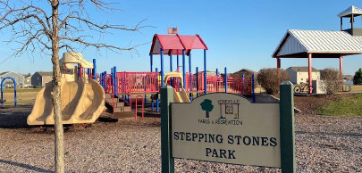 Image of Stepping Stones Park park in Yorkville, Illinois, United States Image of Stepping Stones Park park in yorkville, illinois, united-states