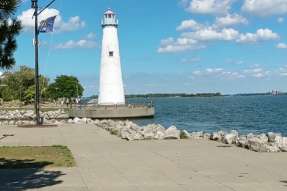 Image of William G. Milliken State Park and Harbor park in Detroit, Michigan, United States Image of William G. Milliken State Park and Harbor park in detroit, michigan, united-states