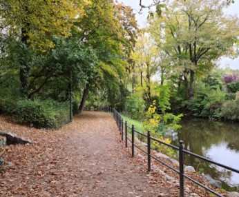 Image of Lindengarten park in Wismar, Mecklenburg-Vorpommern, Germany Image of Lindengarten park in wismar, mecklenburg-vorpommern, germany