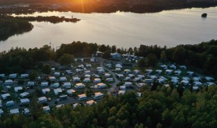 Image of Löts Camping park in Strangnas, Sodermanland, Sweden Image of Löts Camping park in strangnas, sodermanland, sweden