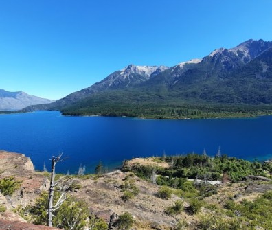 Image of Parque Municipal Puerto Bonito - Lago Epuyen park in Lago Epuyén, Chubut Province, Argentina Image of Parque Municipal Puerto Bonito - Lago Epuyen park in lago-epuyen, chubut-province, argentina