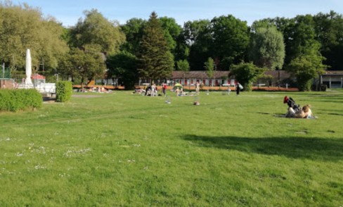 Image of Werse Park park in Munster, Hessen, Germany Image of Werse Park park in munster, hessen, germany