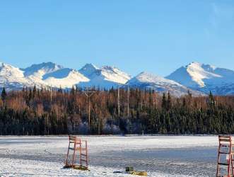 Image of Goose Lake Park park in Anchorage, Alaska, United States Image of Goose Lake Park park in anchorage, alaska, united-states