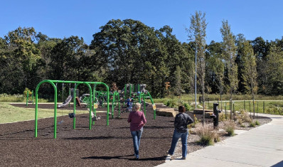 Image of Shaw Family Park - North entrance park in Springdale, Arkansas, United States Image of Shaw Family Park - North entrance park in springdale, arkansas, united-states