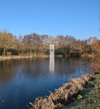 Image of Étang de Châteaugiron park in Châteaugiron, Brittany, France Image of Étang de Châteaugiron park in chateaugiron, brittany, france