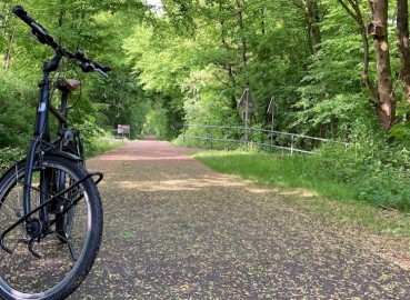 Image of Panorama-Radweg Balkantrasse park in Huckeswagen, Nordrhein-Westfalen, Germany Image of Panorama-Radweg Balkantrasse park in huckeswagen, nordrhein-westfalen, germany