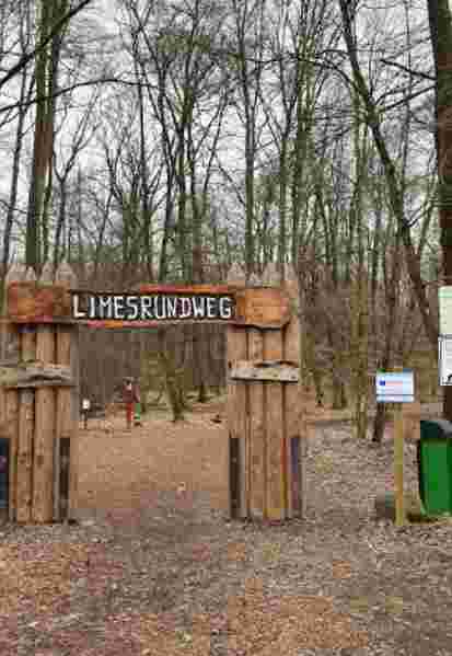 Image of Eingang Limesrundweg park in Darmstadt, Hessen, Germany Image of Eingang Limesrundweg park in darmstadt, hessen, germany