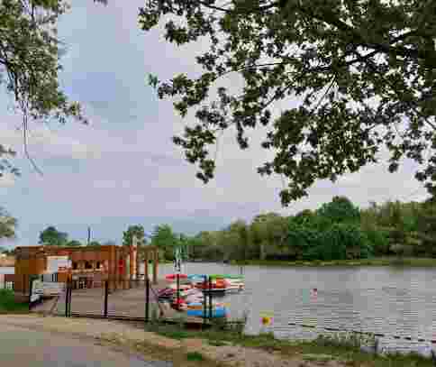 Image of Városi csónakkölcsönző park in Savar, Western Transdanubia, Hungary Image of Városi csónakkölcsönző park in savar, western-transdanubia, hungary