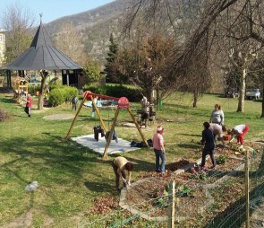 Image of La Pagoda park in Rezzo, Liguria, Italy Image of La Pagoda park in rezzo, liguria, italy