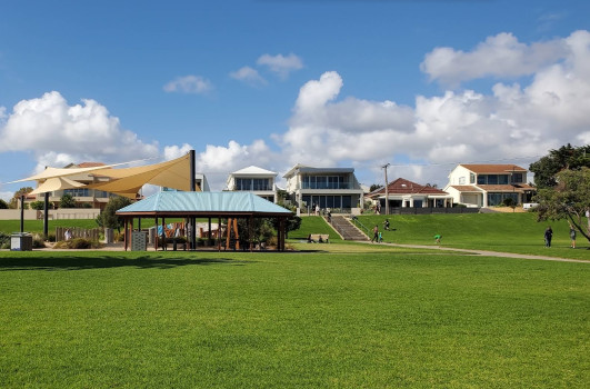 Image of Angus Neill Reserve park in Seacliff, South Australia, Australia Image of Angus Neill Reserve park in seacliff, south-australia, australia