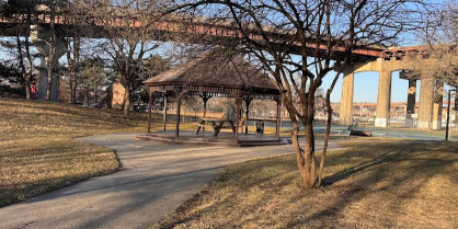 Image of Riverfront Park park in Rensselaer, New York, United States Image of Riverfront Park park in rensselaer, new-york, united-states