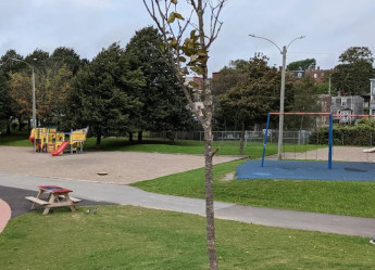 Image of Rainbow Park Splash Pad park in Saint John, New Brunswick, Canada Image of Rainbow Park Splash Pad park in saint-john, new-brunswick, canada