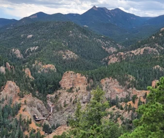 Image of Mt Cutler and Muscoco Trailhead park in Colorado Springs, Colorado, United States Image of Mt Cutler and Muscoco Trailhead park in colorado-springs, colorado, united-states